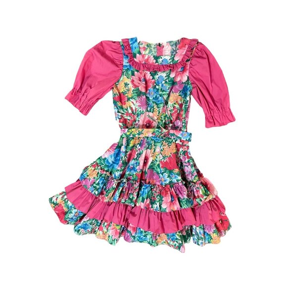 Vintage Handmade Dress and Belt Womens S? Used Floral - Picture 5 of 16